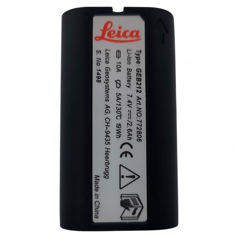 RGK Аккумулятор типа LEICA GEB212 для TS/GNSS (7.4V 2.6Ач Li-Ion) аналог