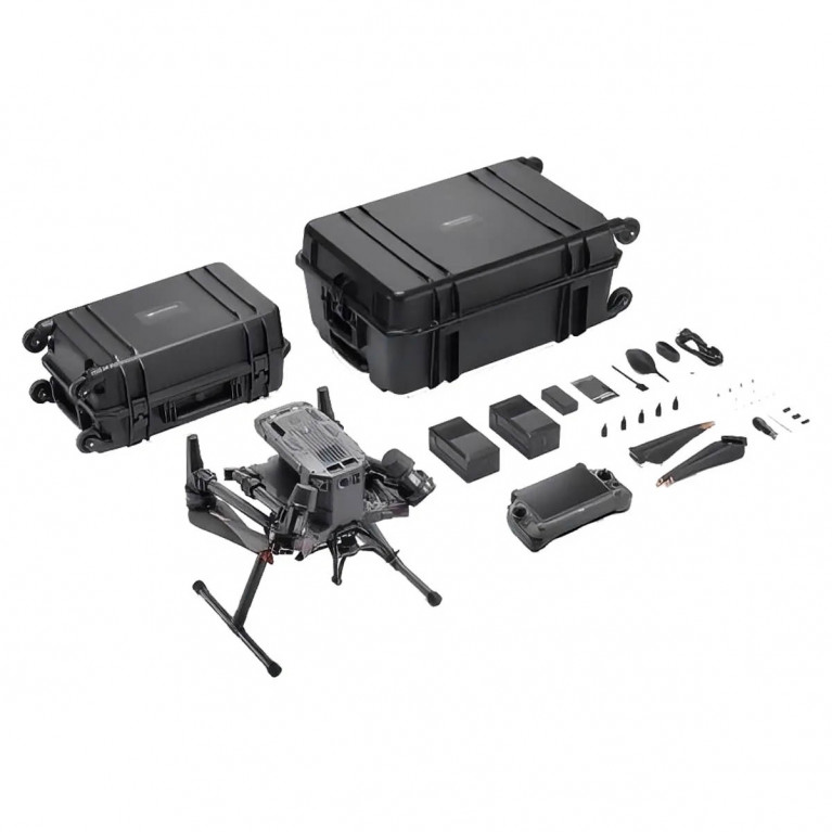 Квадрокоптер DJI Matrice 350 RTK + аккумуляторная батарея DJI TB60 + зарядная станция для DJI BS60 + мобильная станция DJI D-RTK 2 GNSS