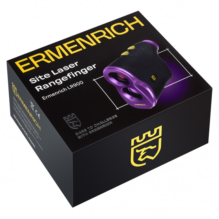 Лазерный строительный дальномер Ermenrich LR900 фиолетовый