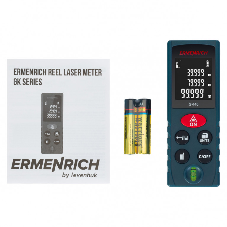 Лазерный дальномер Ermenrich Reel PLUS GK40 синий