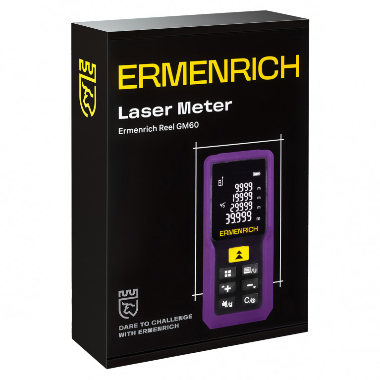 Лазерный дальномер Ermenrich Reel PRO GM60 фиолетовый
