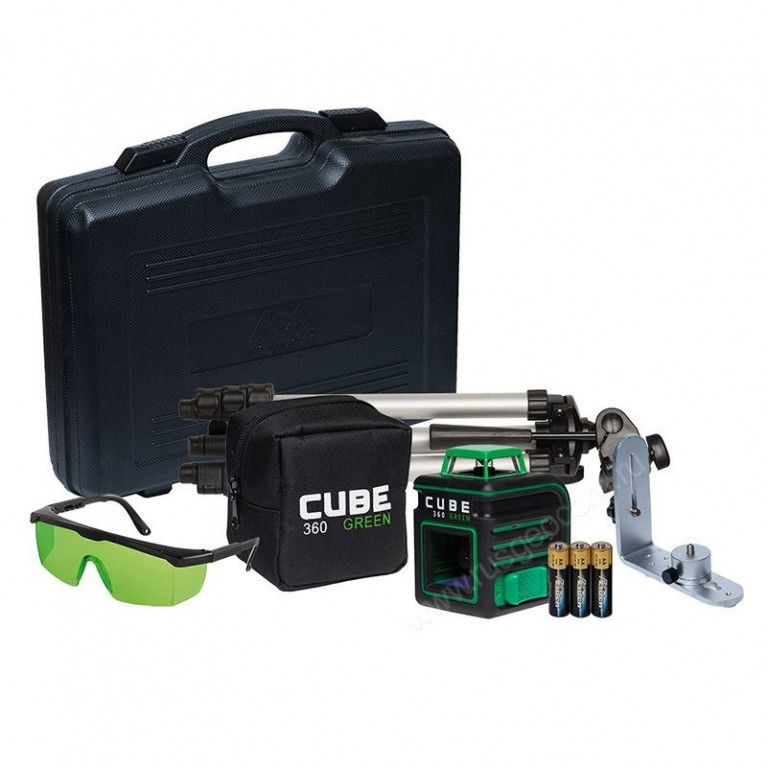 Лазерный уровень ADA Cube 360 Green Ultimate Edition с калибровкой