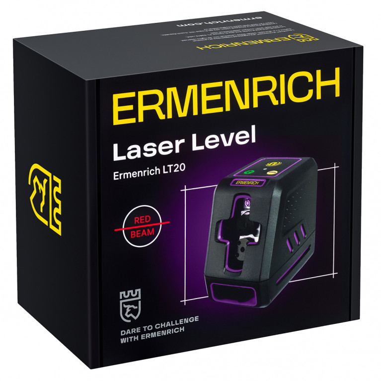 Лазерный уровень Ermenrich BASE LT20 фиолетовый