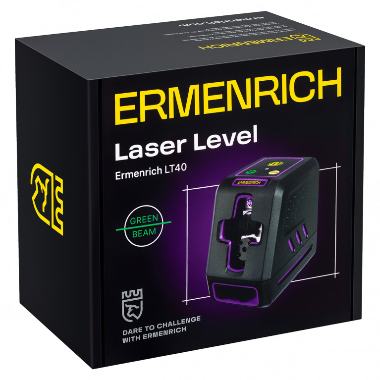 Лазерный уровень Ermenrich BASE LT40 фиолетовый