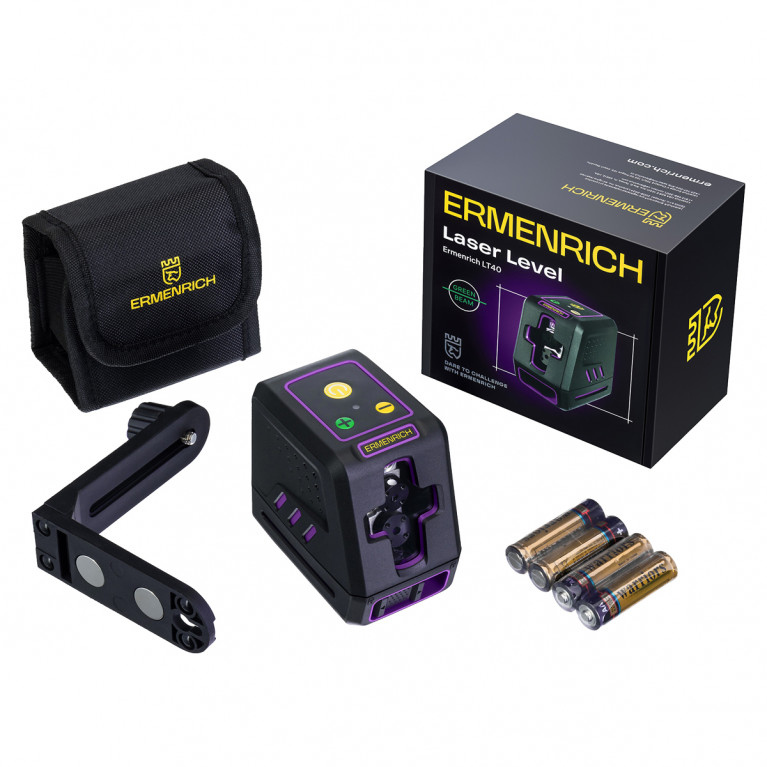 Лазерный уровень Ermenrich BASE LT40 фиолетовый