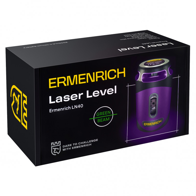 Лазерный уровень Ermenrich PLUS LN40 фиолетовый