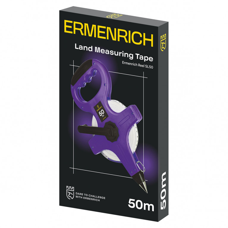 Геодезическая рулетка Ermenrich Reel SL50 фиолетовый