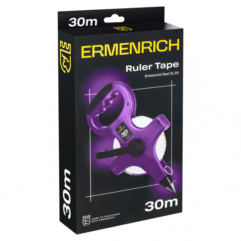 Геодезическая рулетка Ermenrich Reel SL30 фиолетовый