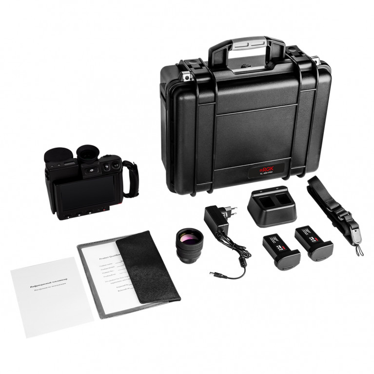 Тепловизор RGK TL-480 Pro с поверкой в комплекте с телеобъективами 12° и 6°