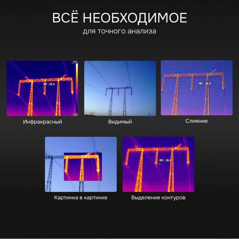 Тепловизор RGK TL-640 с поверкой в комплекте с телеобъективами 12° и 6°