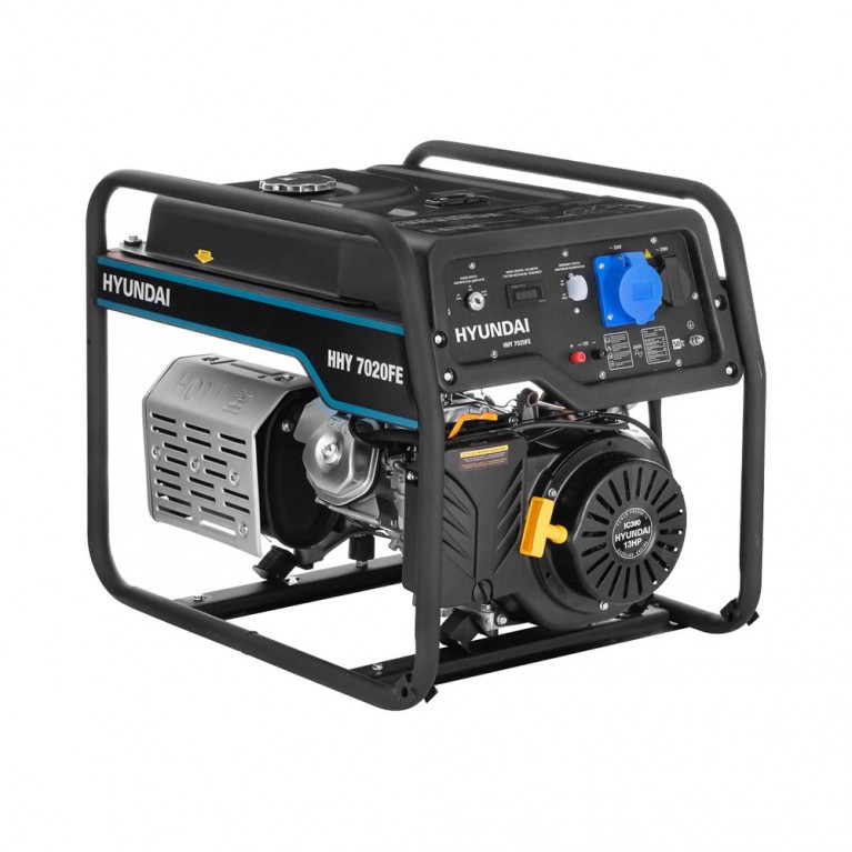Бензиновый генератор Hyundai HHY 7020FE + транспортировочный комплект HOME Serie 5020-9020