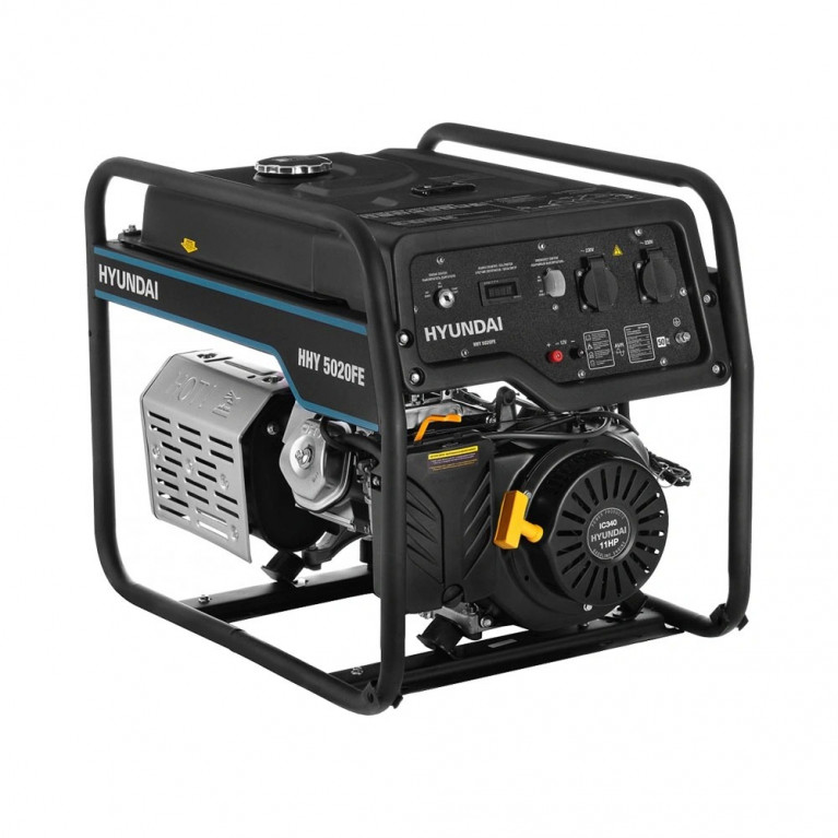 Бензиновый генератор Hyundai HHY 5020FE + транспортировочный комплект HOME Serie 5020-9020