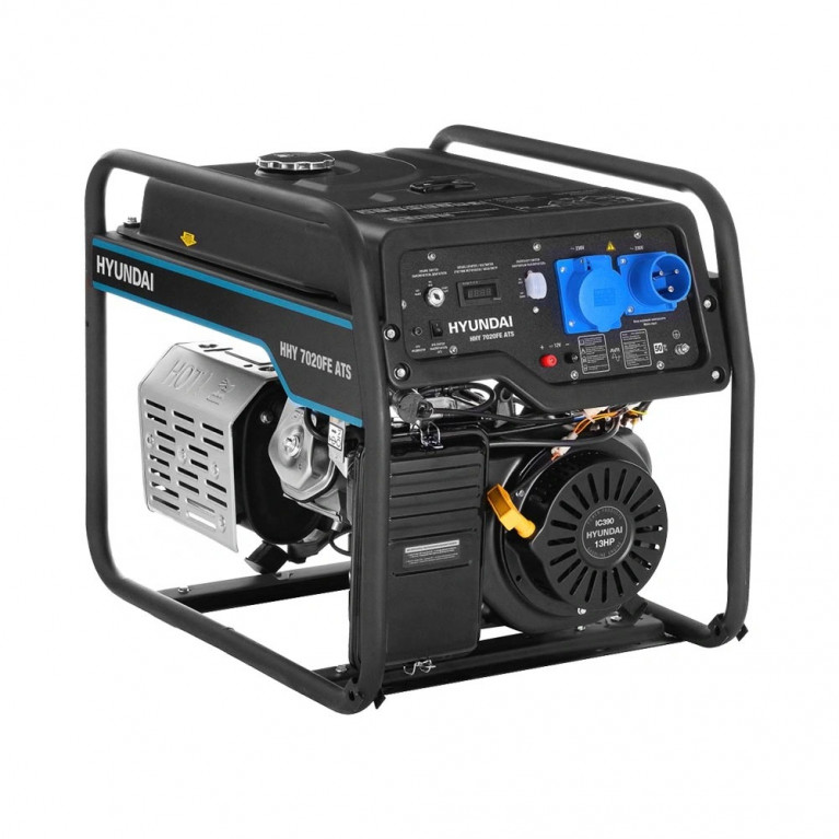 Бензиновый генератор Hyundai HHY 7020FE ATS + транспортировочный комплект HOME Serie 5020-9020