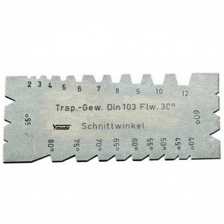 Шаблон резьбовой Tr 2-12, S 40-80 углы 55/60
