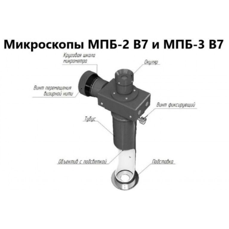 Микроскоп отсчётный Бринелль МПБ-2 В7 (20X увеличение) с поверкой