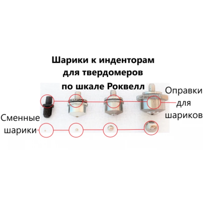 Наконечник шариковый (оправка) к твердомерам Роквелл и Супер-Роквел (D: 1,588 мм (1/16"))