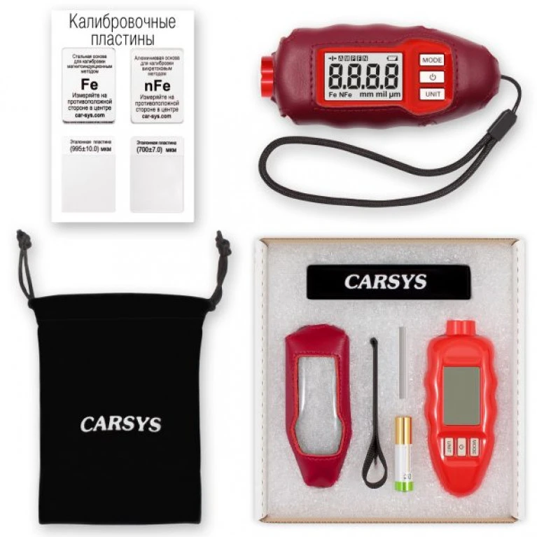 Толщиномер CARSYS DPM-816 COMBO (красный)